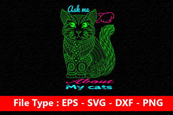 Ask Me About My Cats Embroidery Design Review