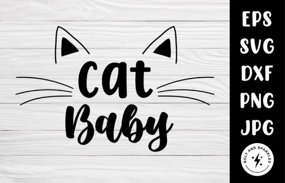 Cat Baby SVG Graphic Review for Embroidery Projects