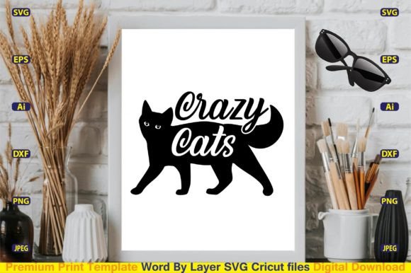 Crazy Cats SVG Design Cut Files Review