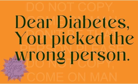 Dear Diabetes Embroidery Design Review