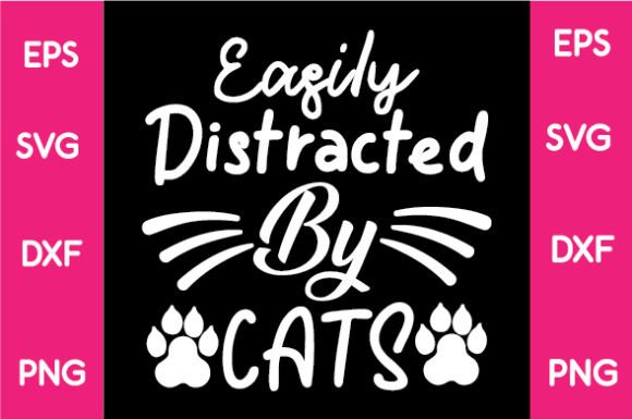 Easily Distracted by Cats SVG Review