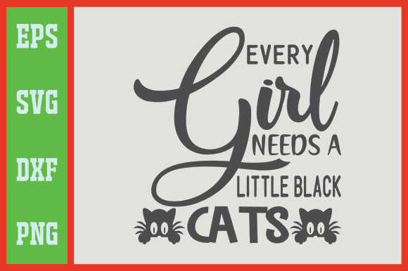 Every Girl Needs a Little Black Cats Embroidery Review
